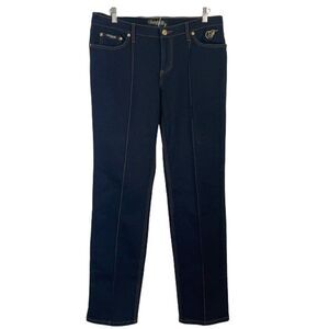 Fabulosity dark wash jeans with front seam 13